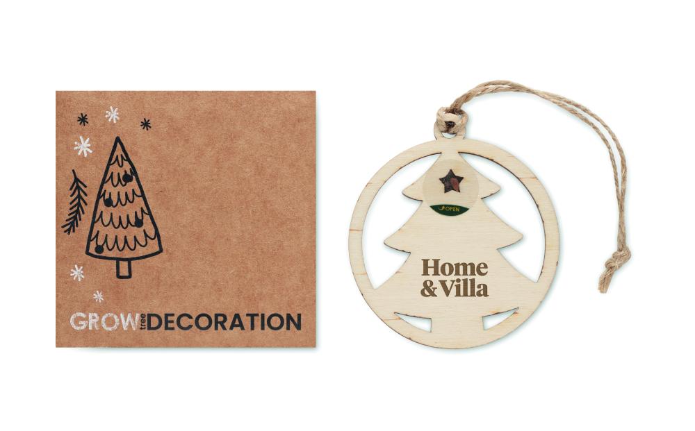 Colgador madera en forma árbol