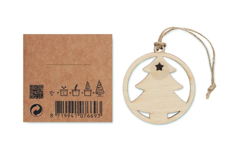 Colgador madera en forma árbol