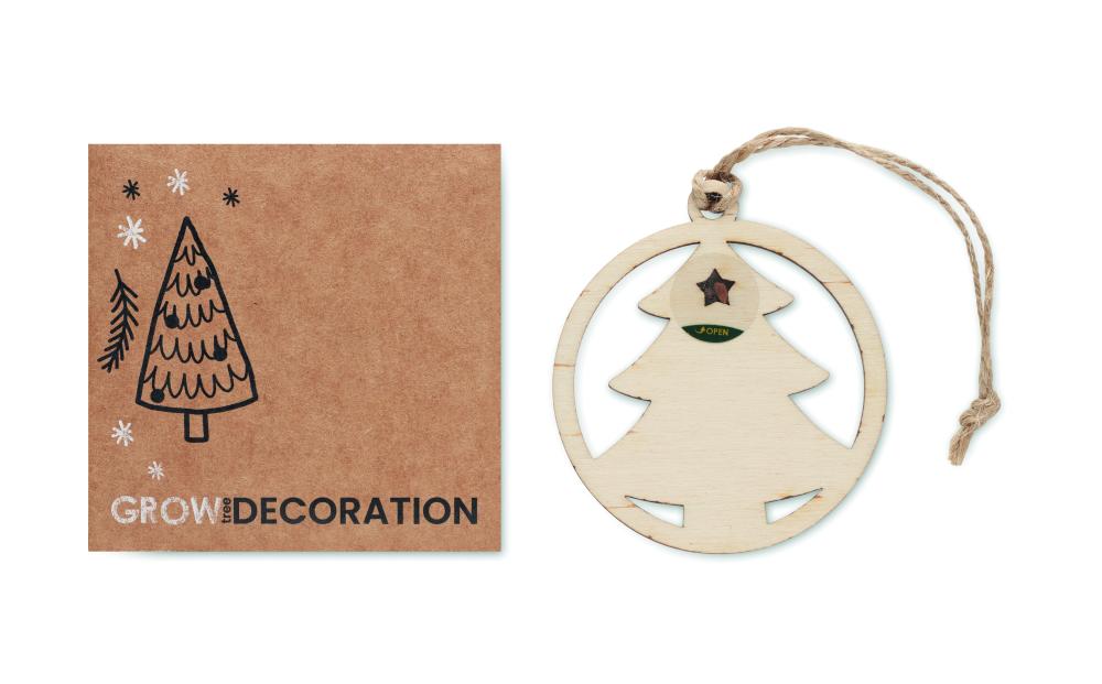 Colgador madera en forma árbol