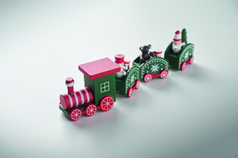 Tren de Navidad de madera