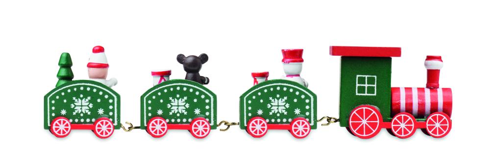 Tren de Navidad de madera