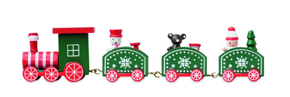 Tren de Navidad de madera