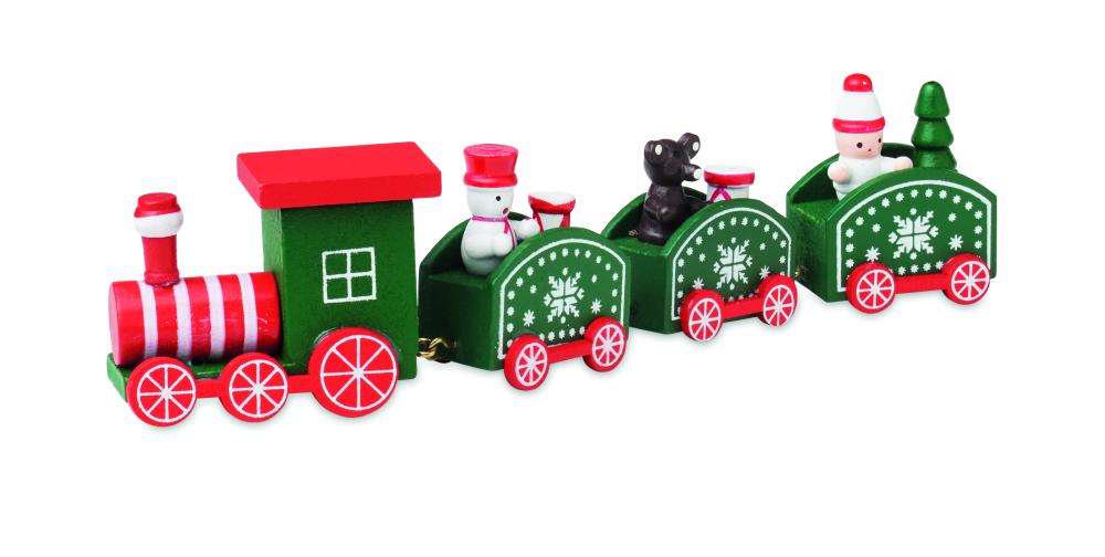 Tren de Navidad de madera