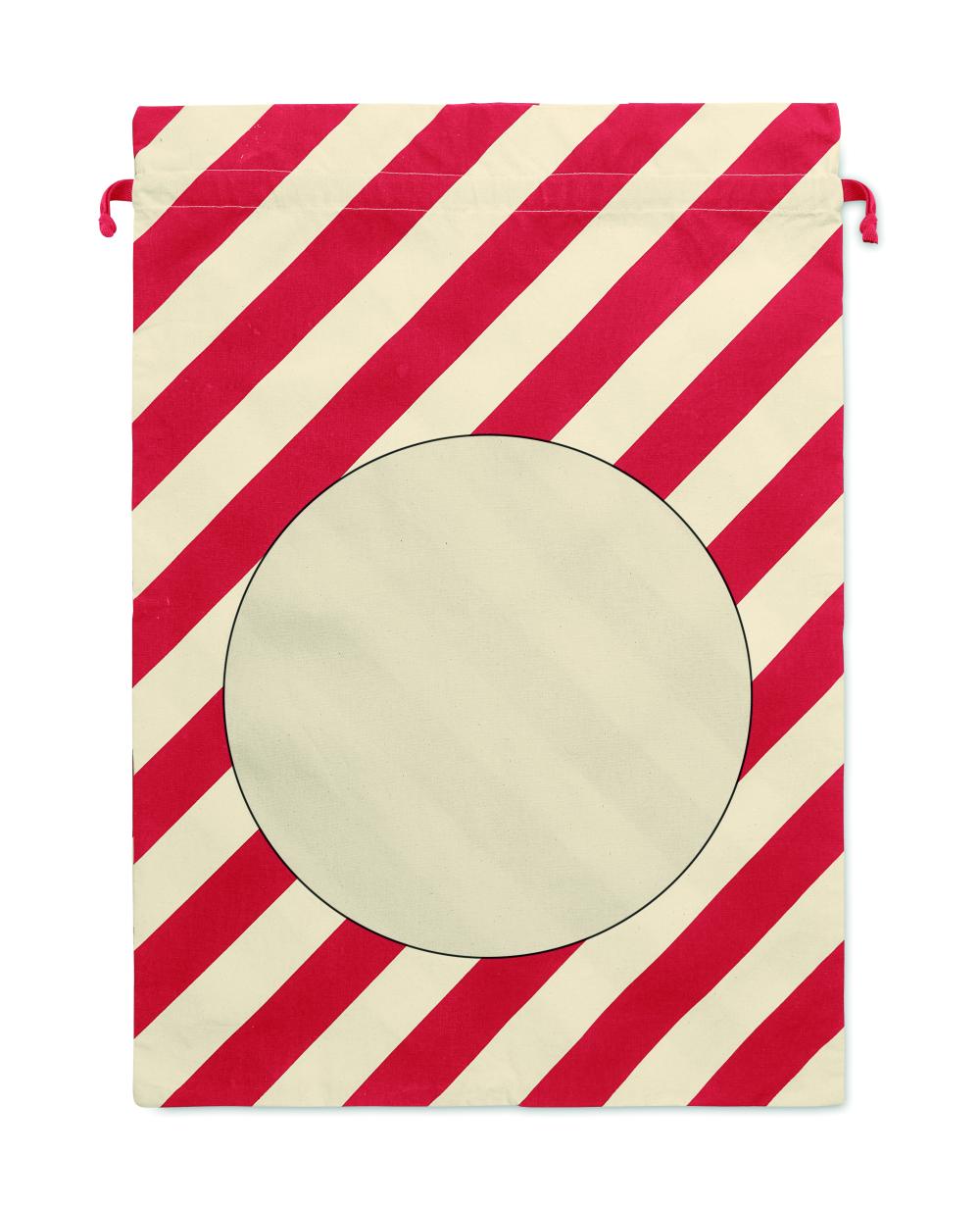 Bolsa grande algodón Papá Noel