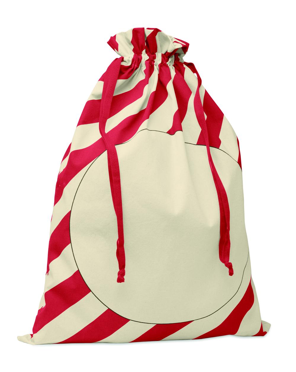 Bolsa grande algodón Papá Noel