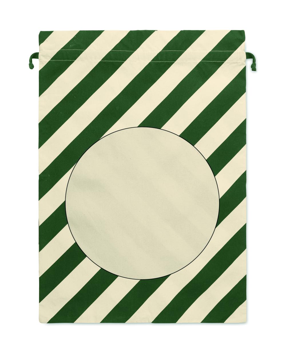 Bolsa grande algodón Papá Noel