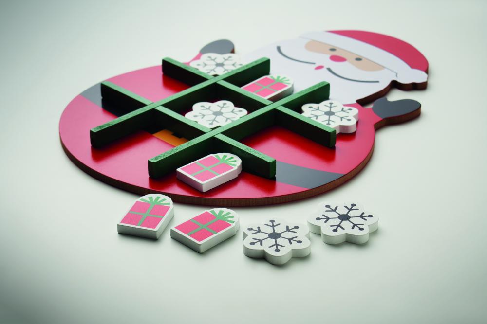 Tres en raya navideño madera