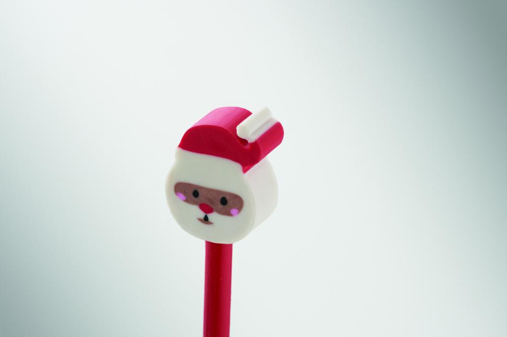 Lápiz Navidad goma de borrar