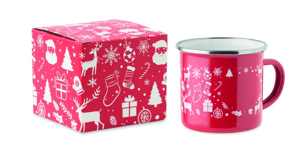 Taza esmaltada Navidad 300 ml