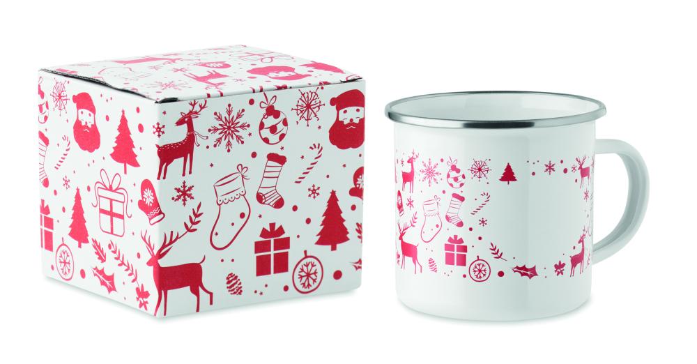 Taza esmaltada Navidad 300 ml