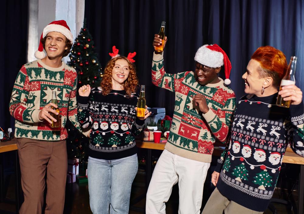 Jersey de punto de Navidad S-M
