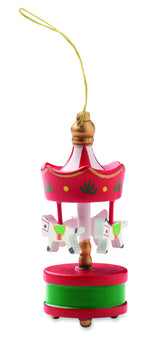 Adorno carrusel de madera