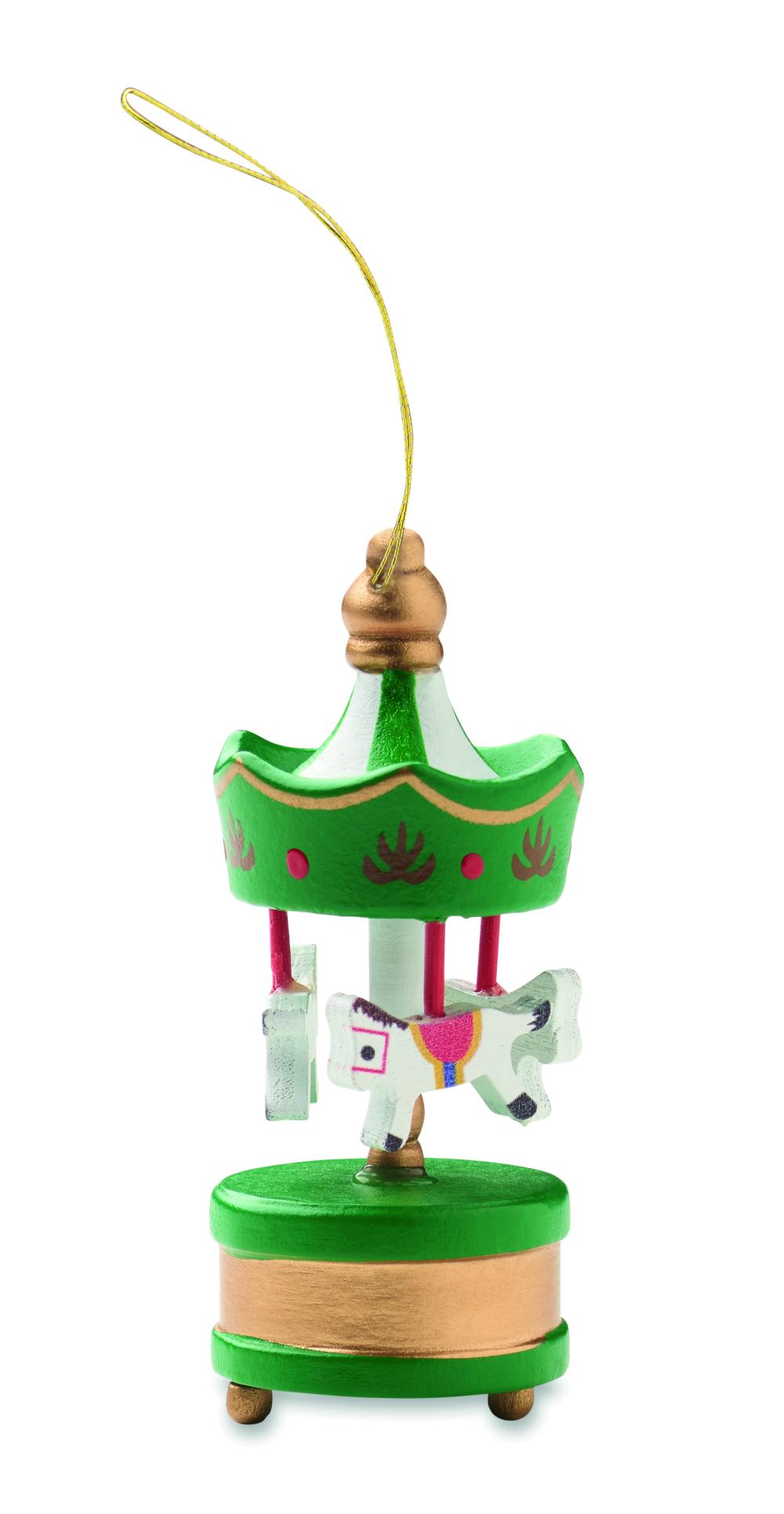 Adorno carrusel de madera