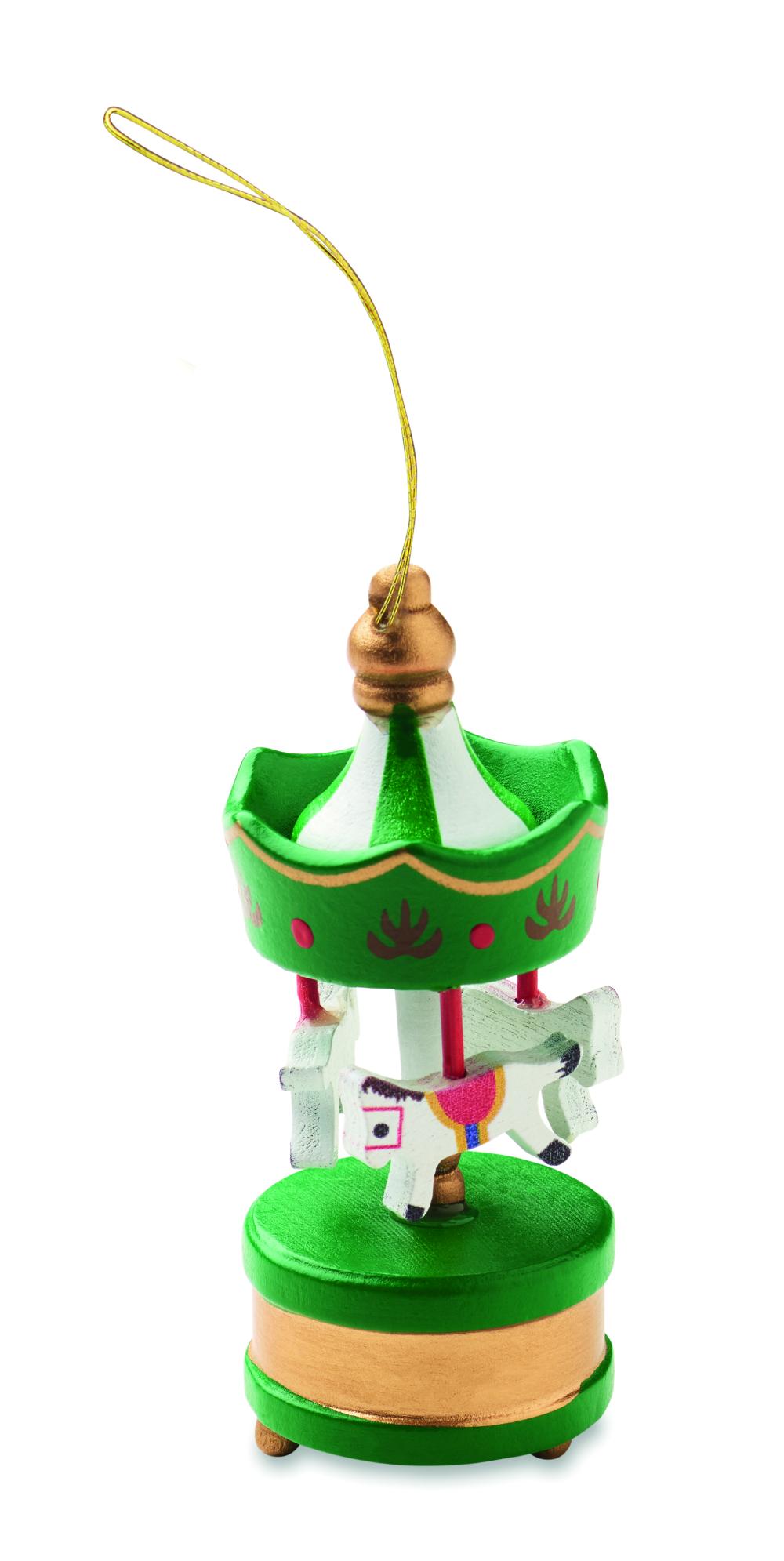 Adorno carrusel de madera
