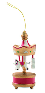 Adorno carrusel de madera