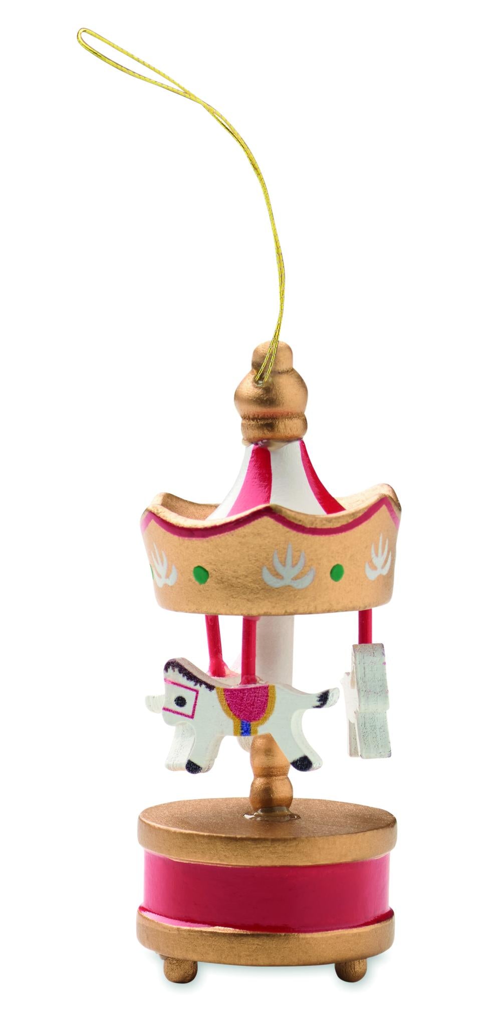 Adorno carrusel de madera