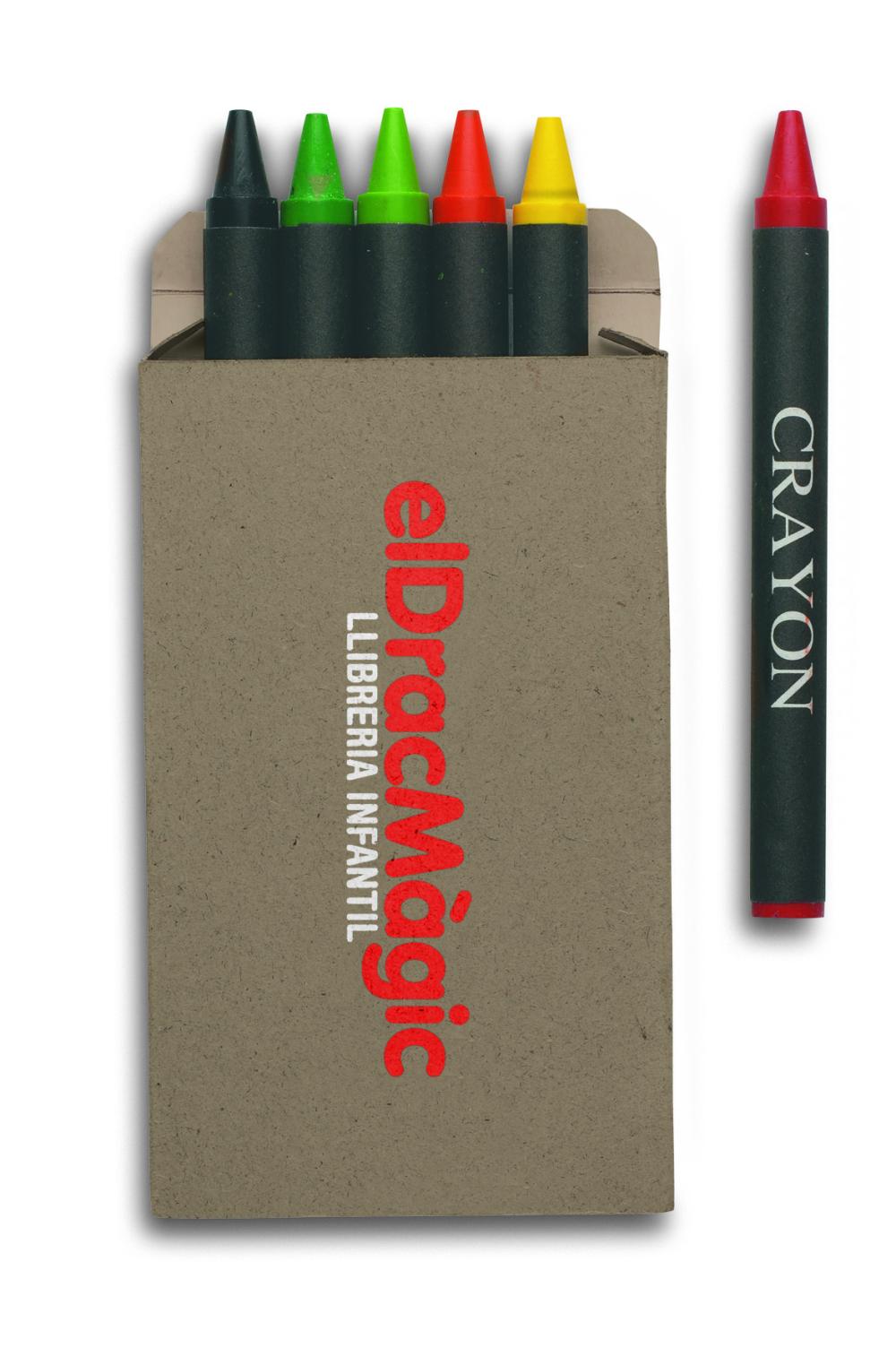 Estuche 6 lápices de cera