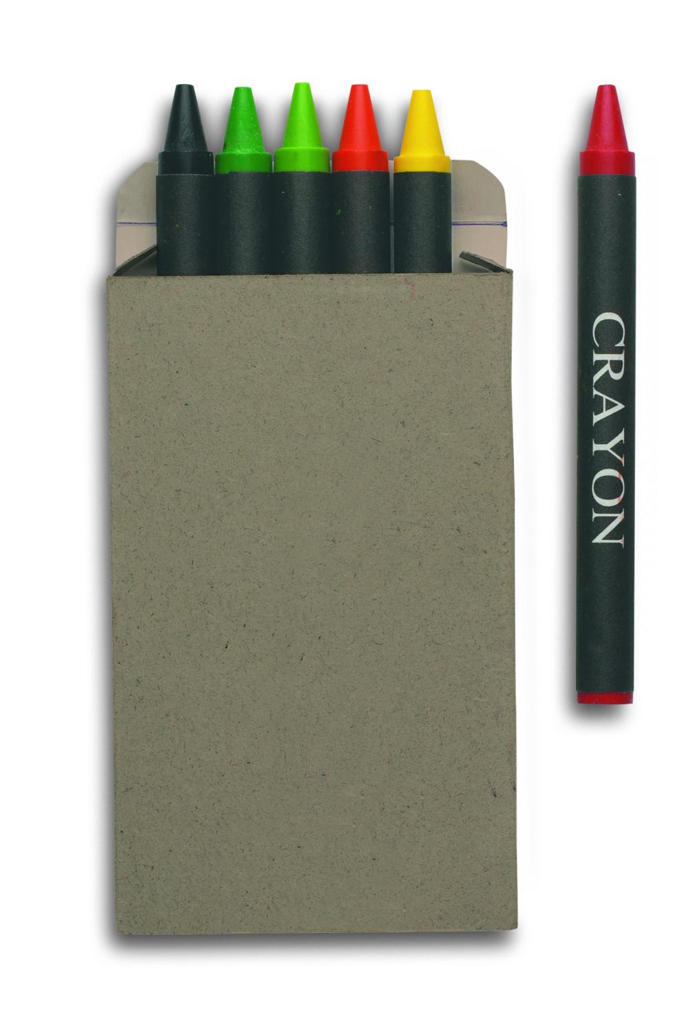 Estuche 6 lápices de cera
