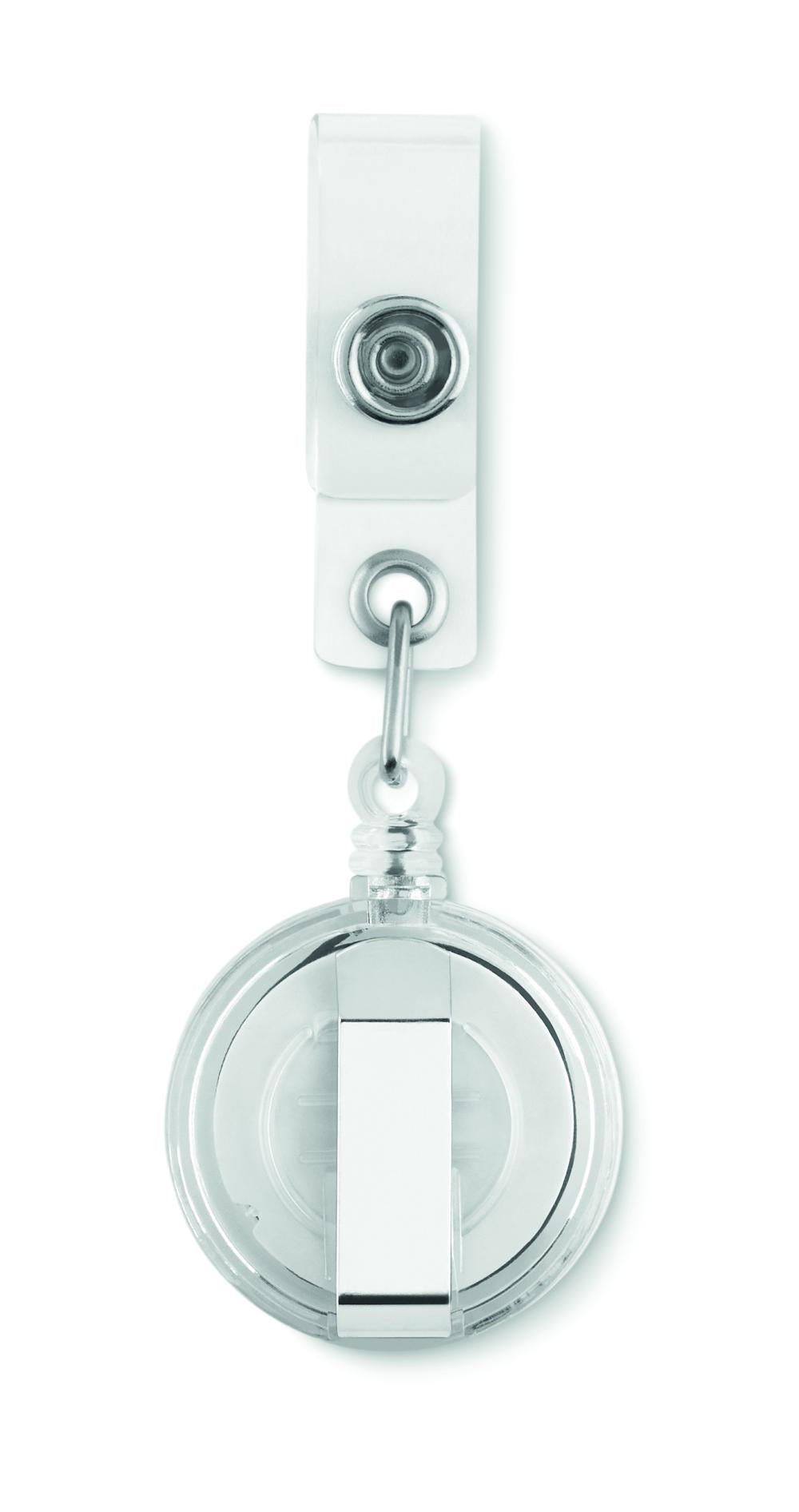 Insignia con clip transparente