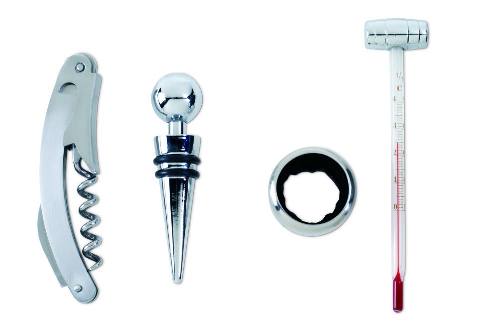 Set vino en caja de madera