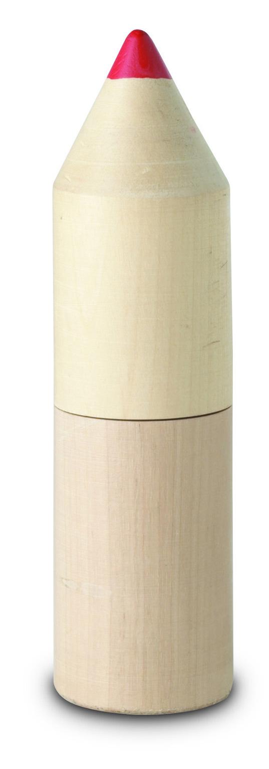 12 lápices en caja madera