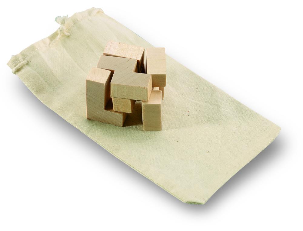 Puzzle de madera en bolsa
