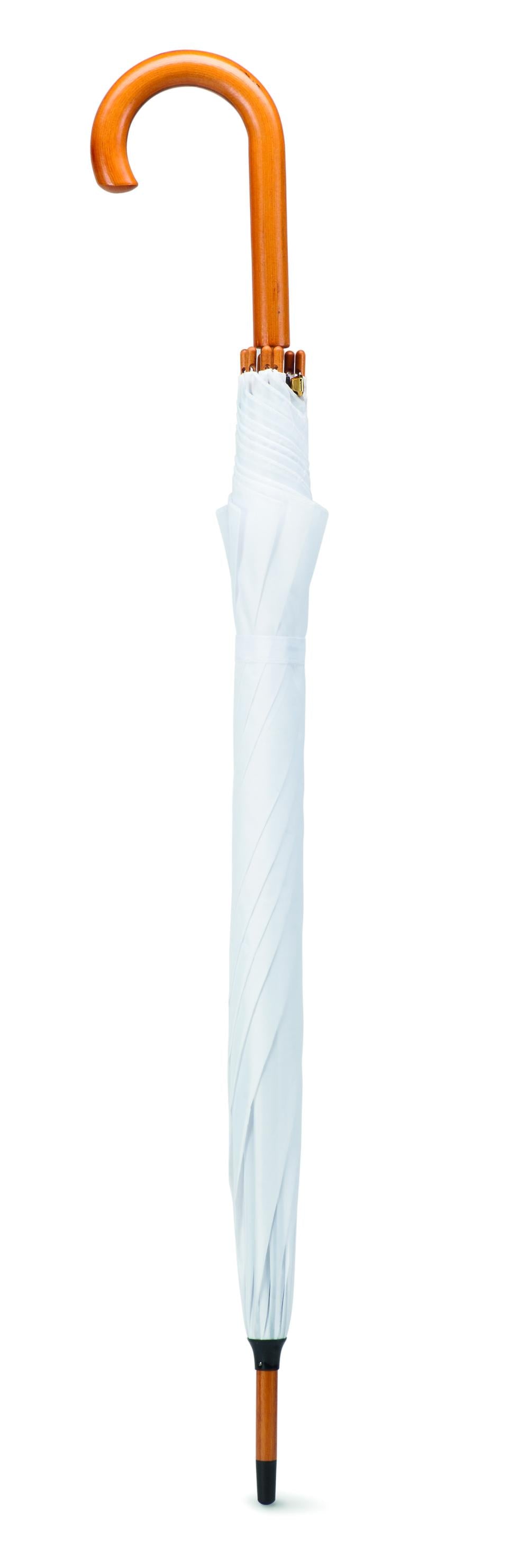 Paraguas con mango de madera