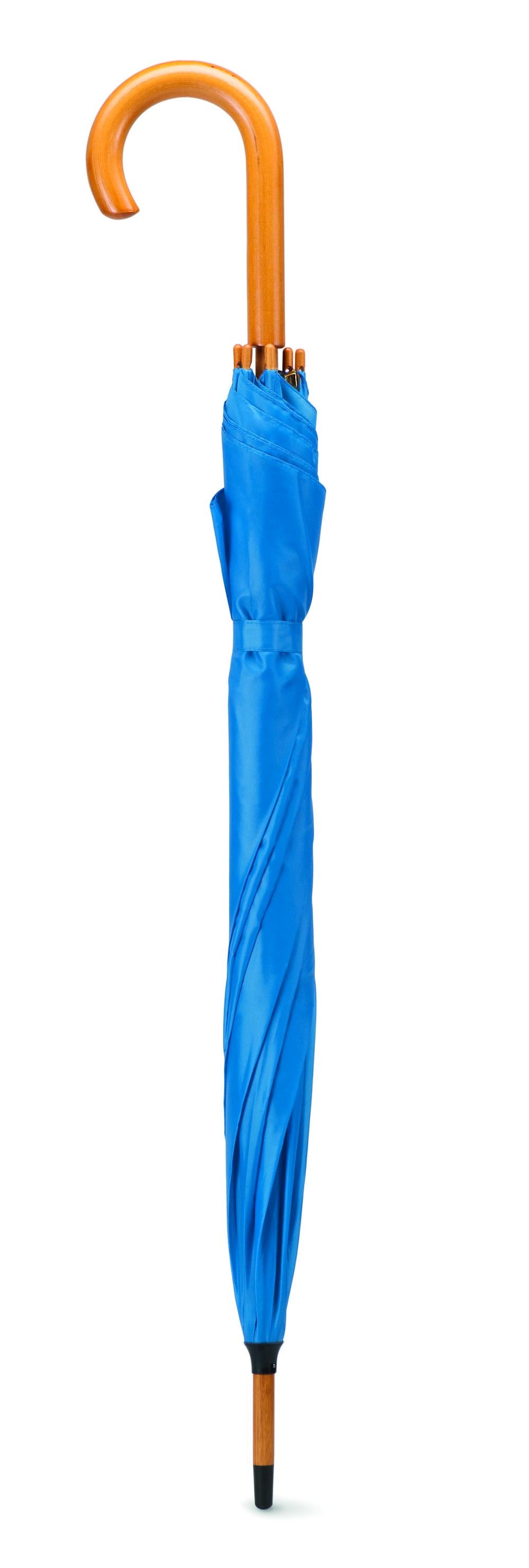 Paraguas con mango de madera