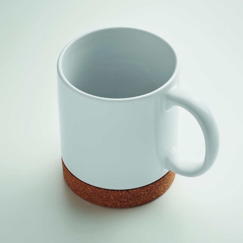 Taza de corcho de cerámica