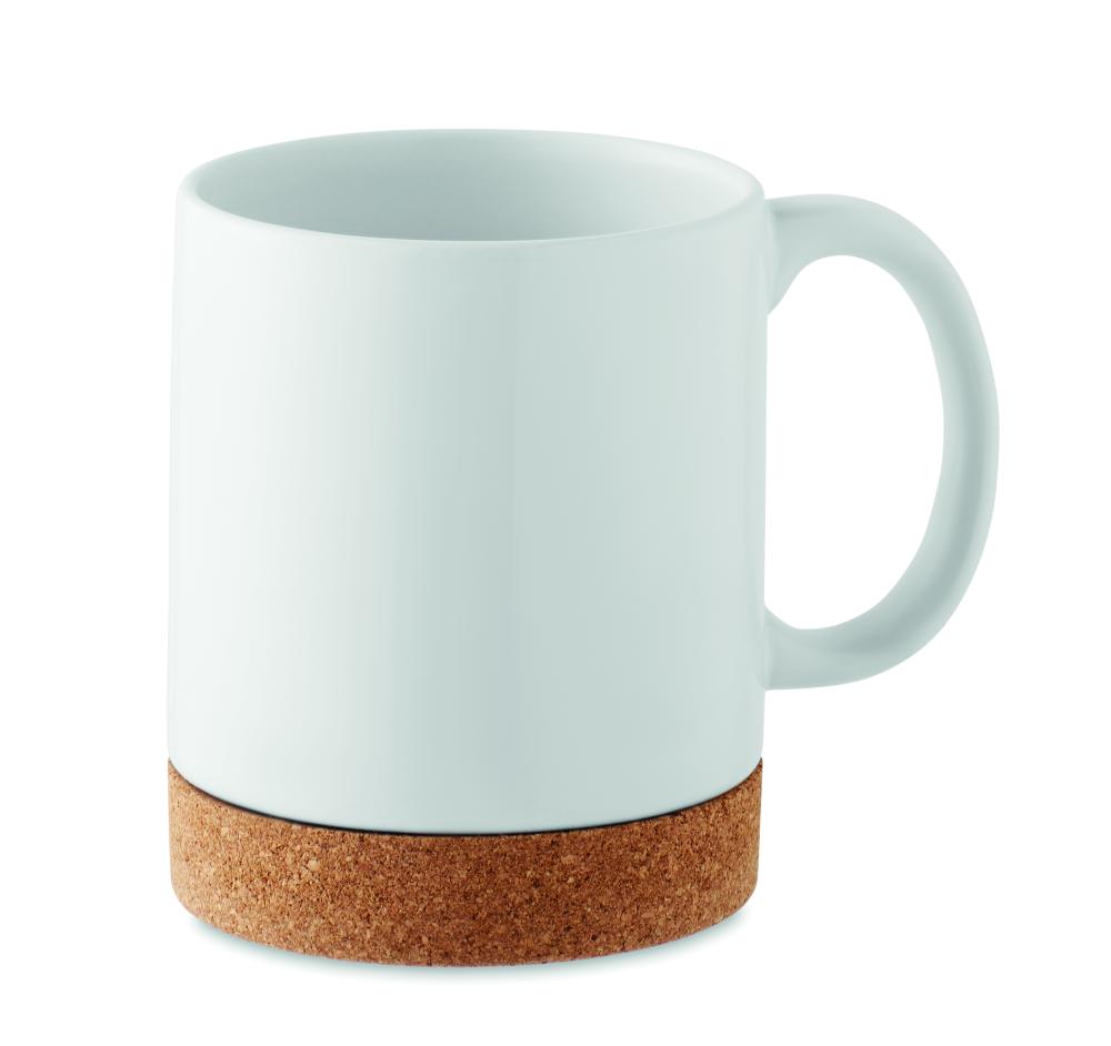Taza de corcho de cerámica