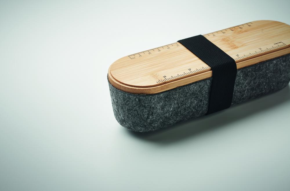 Estuche fieltro RPET con tapa