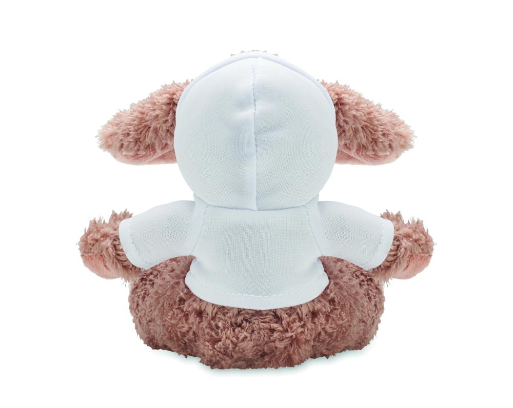 Peluche conejo con capucha