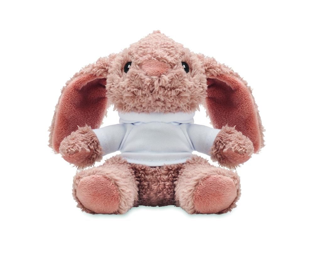 Peluche conejo con capucha
