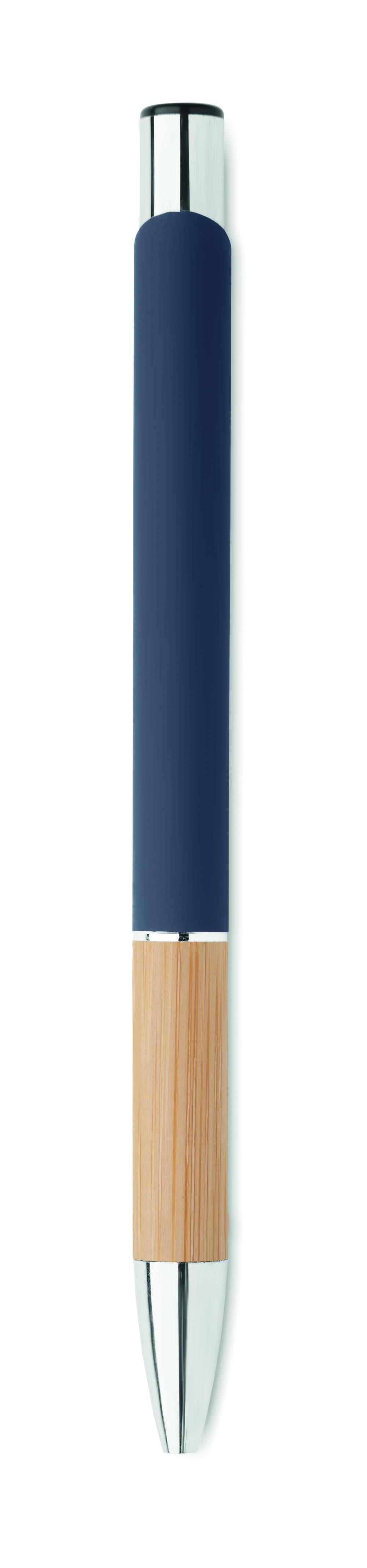 Bolígrafo aluminio con bambú