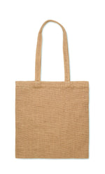 Bolsa de yute de asas largas