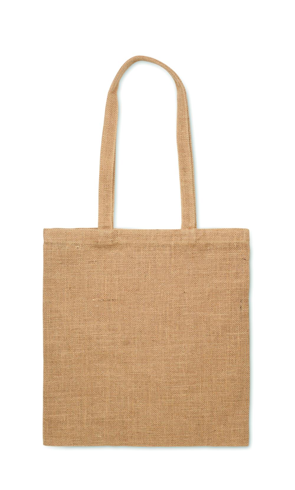 Bolsa de yute de asas largas