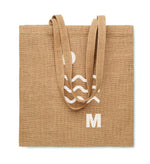 Bolsa de yute de asas largas