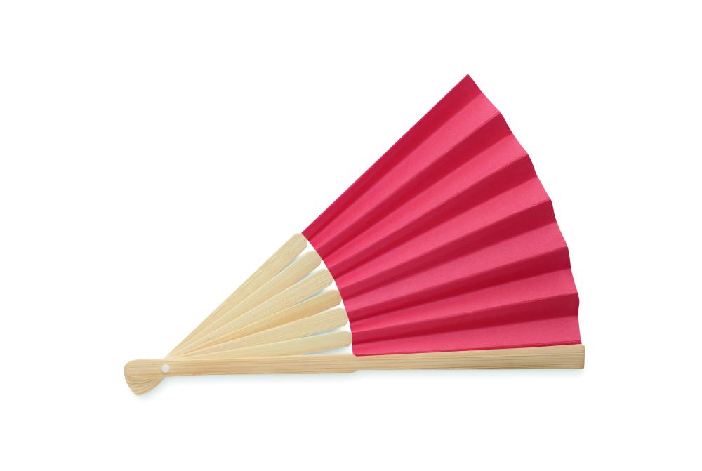 Abanico Bambú Diseño Bandera