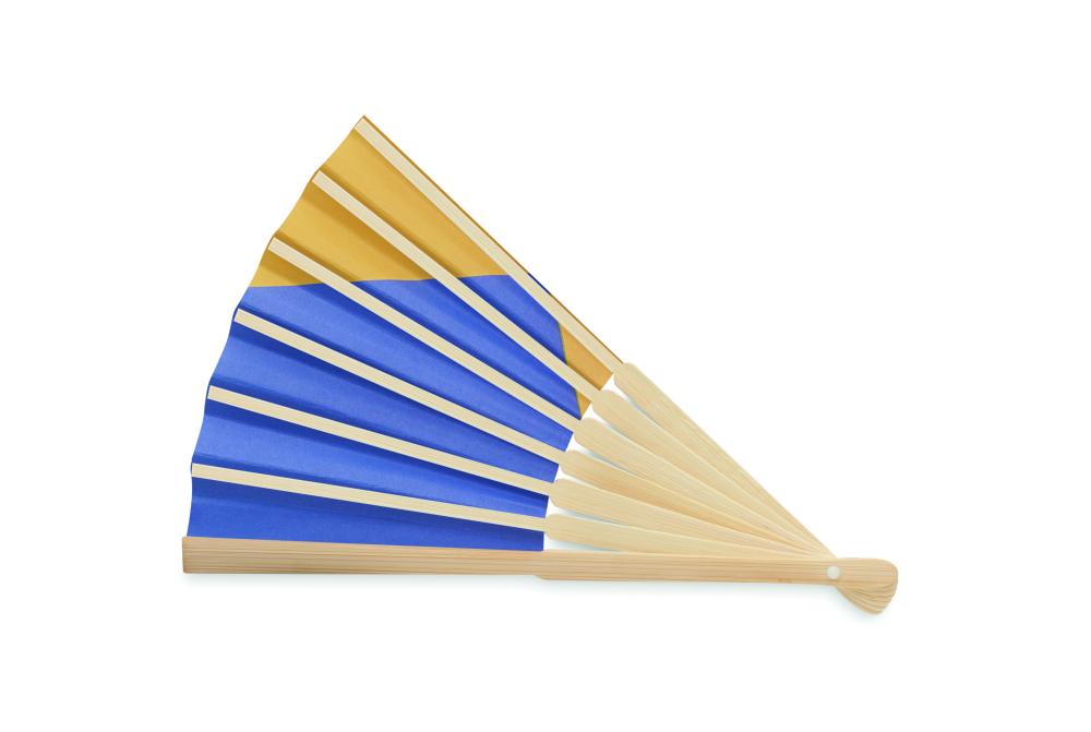 Abanico Bambú Diseño Bandera