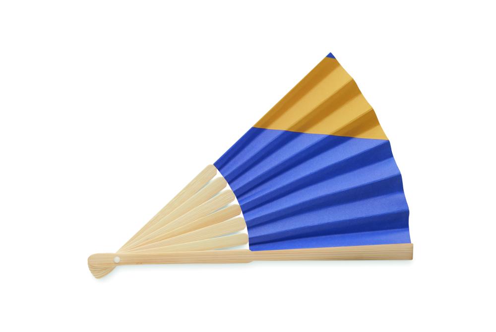 Abanico Bambú Diseño Bandera