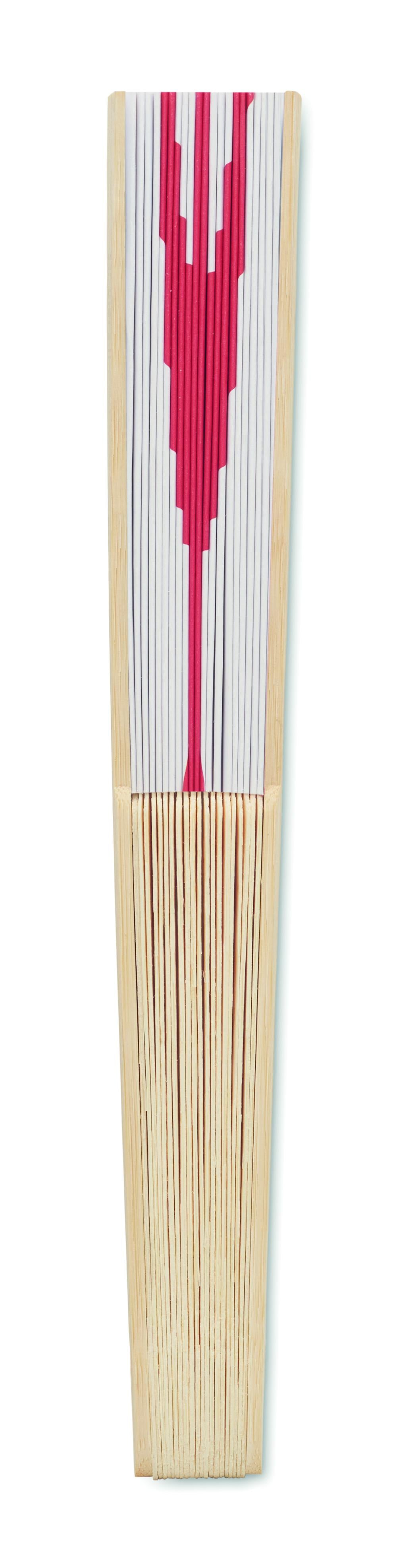 Abanico Bambú Diseño Bandera