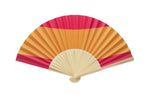 Abanico Bambú Diseño Bandera