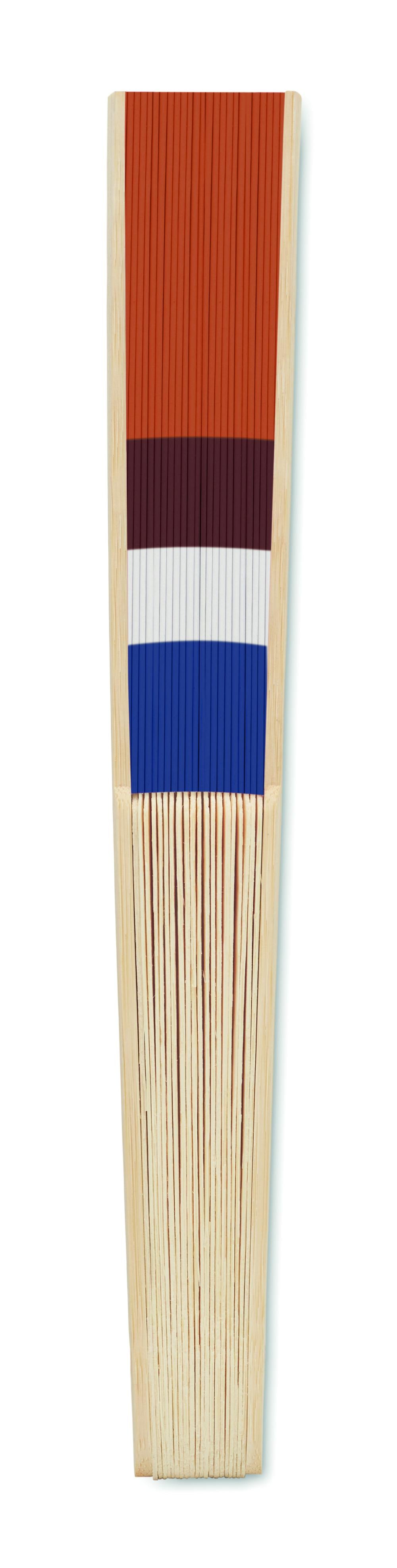 Abanico Bambú Diseño Bandera