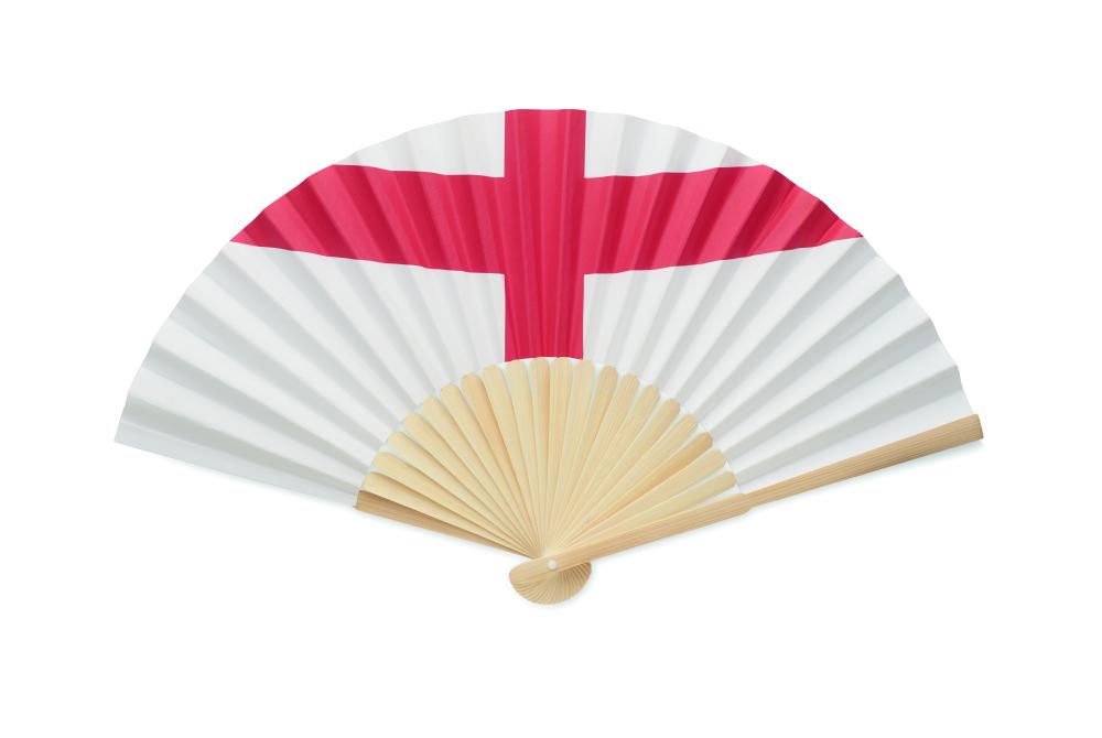 Abanico Bambú Diseño Bandera