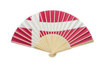 Abanico Bambú Diseño Bandera