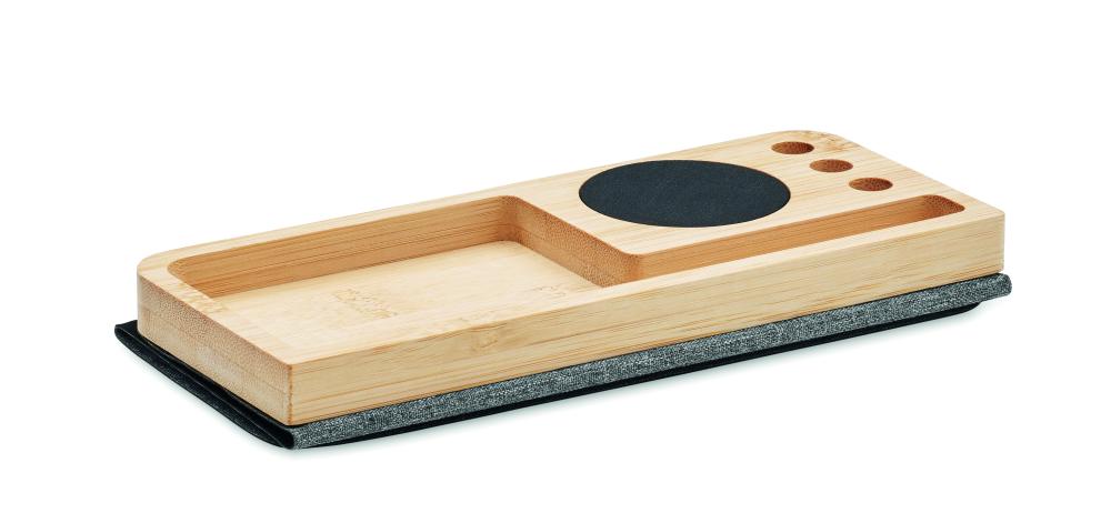 Cargador inalámbrico bambú 15W