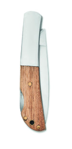 Cuchillo plegable de acacia