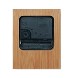 Reloj de sobremesa de bambú