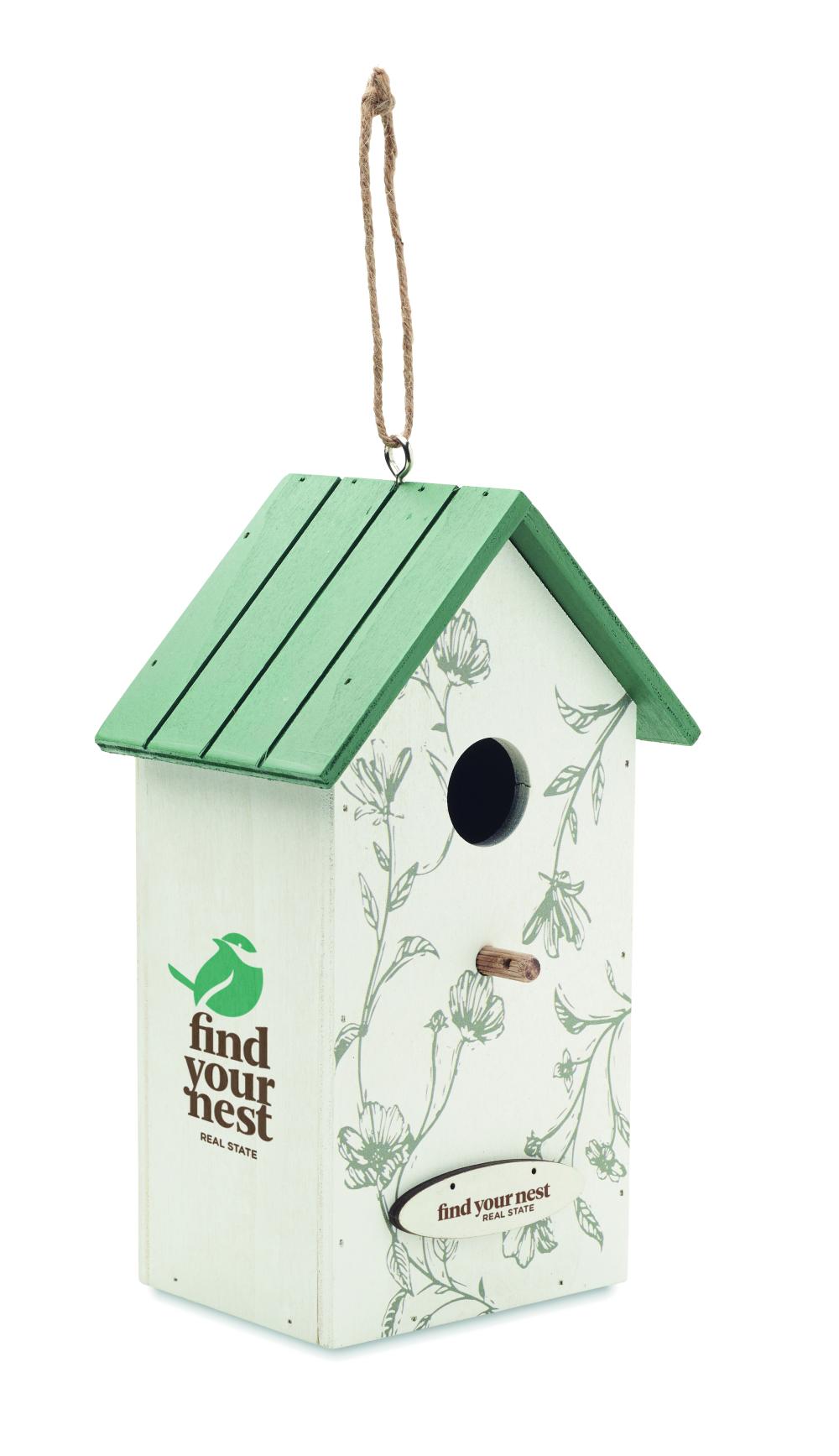 Casa pajaros de madera