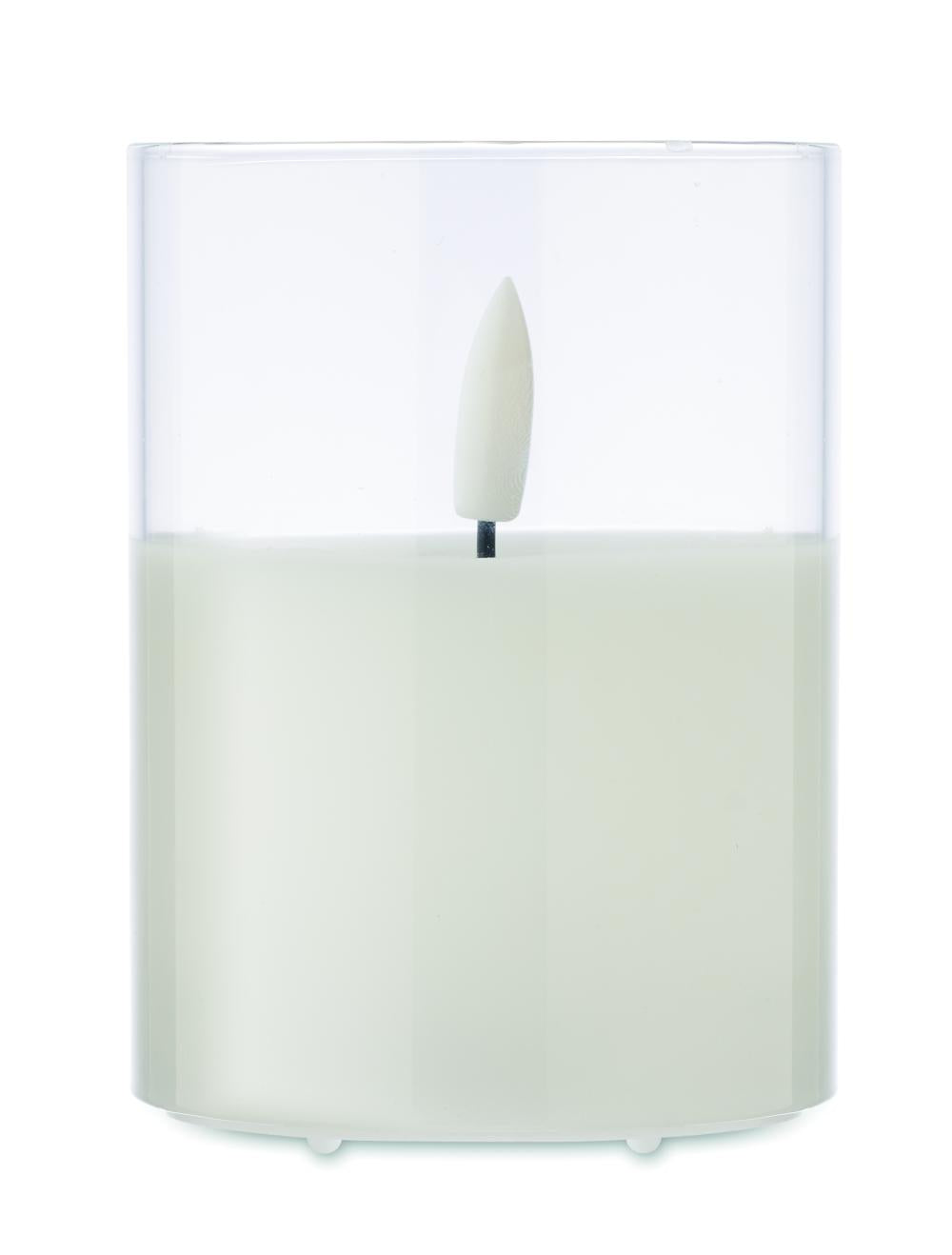 Vela cera LED soporte cristal